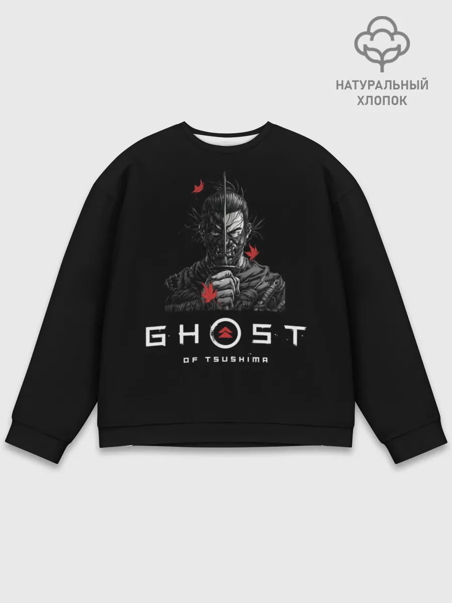 Мужской свитшот базовый / Призрак Цусимы