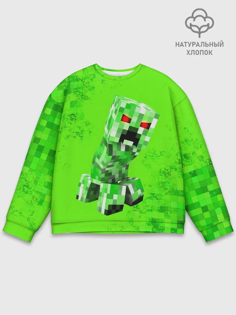 Мужской свитшот базовый / MINECRAFT CREEPER