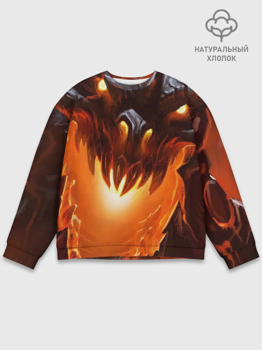 Мужской свитшот базовый / Дракон Лавы