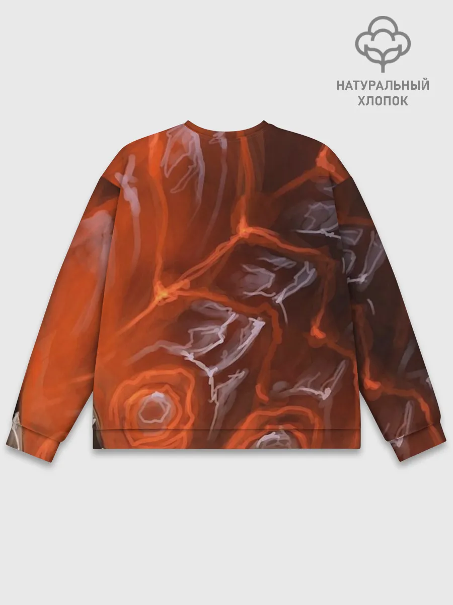 Мужской свитшот базовый / Дракон Лавы