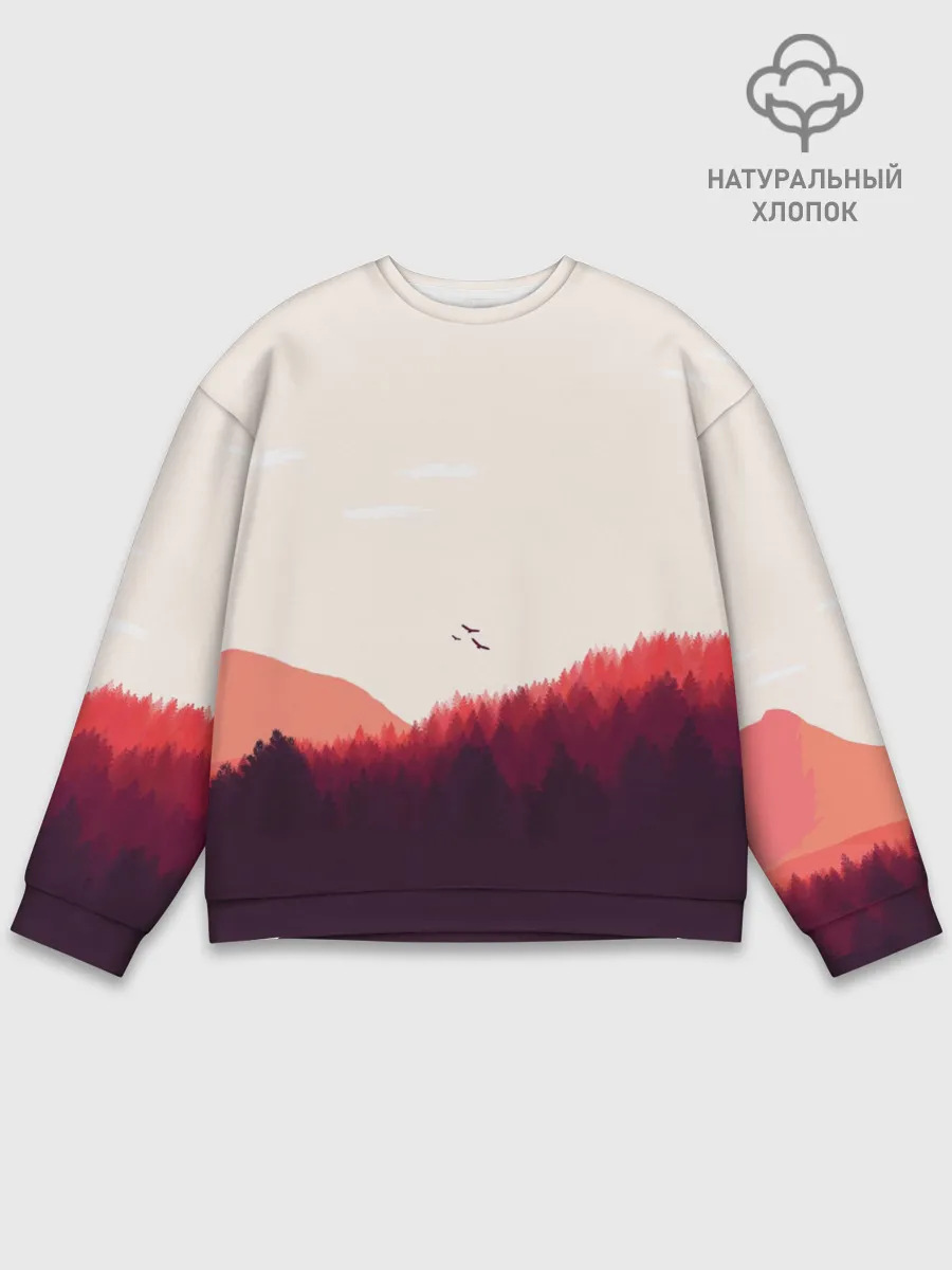 Мужской свитшот базовый / Пейзаж №1