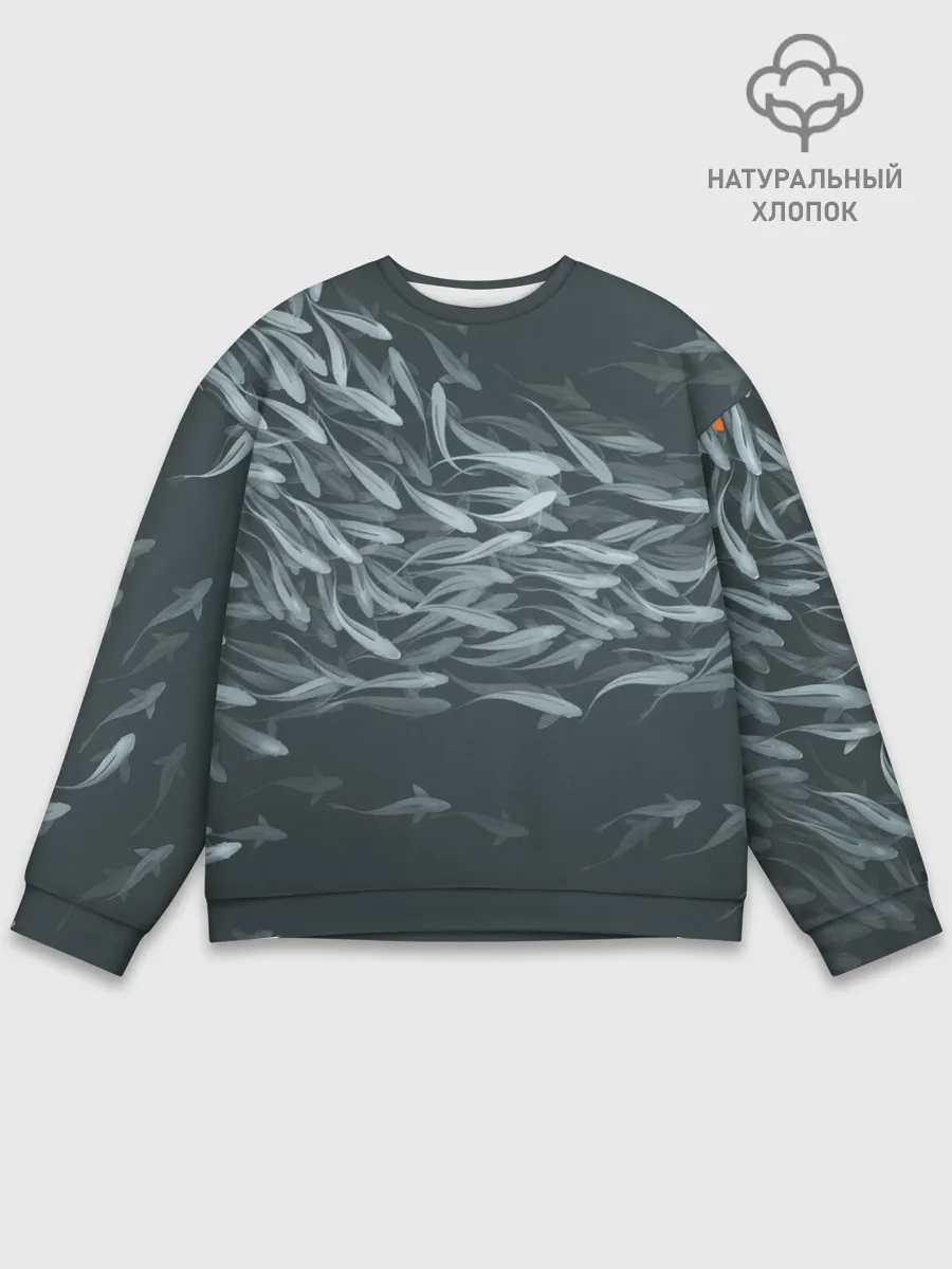 Мужской свитшот базовый / Рыбы