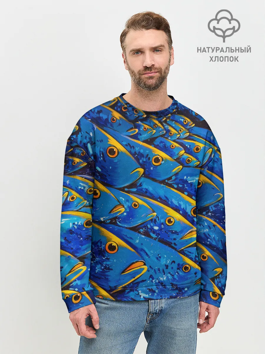 Мужской свитшот базовый / Рыбалка