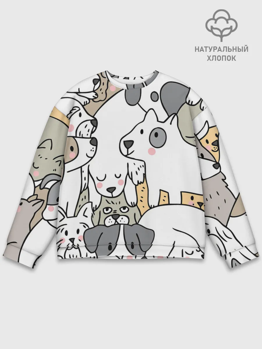 Мужской свитшот базовый / Собачье собрание