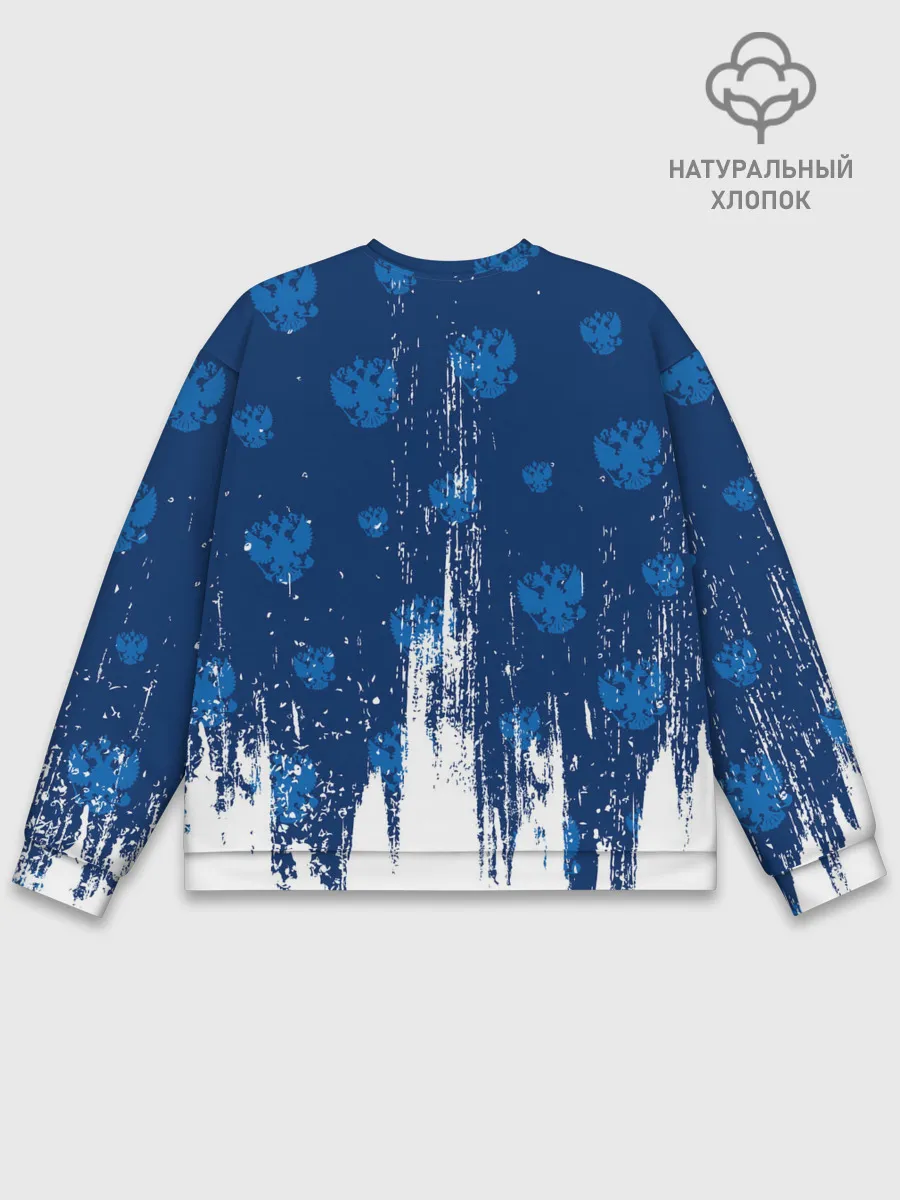 Мужской свитшот базовый / RUSSIA / РОССИЯ