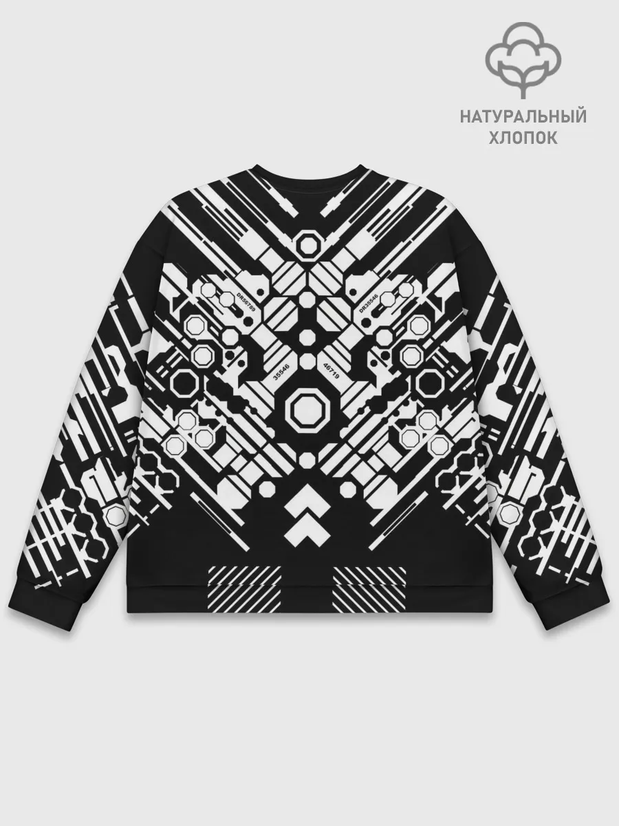 Мужской свитшот базовый / двигатель киберпанк