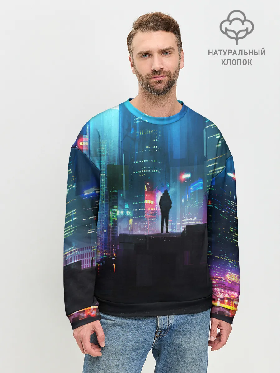 Мужской свитшот базовый / CITY NEON