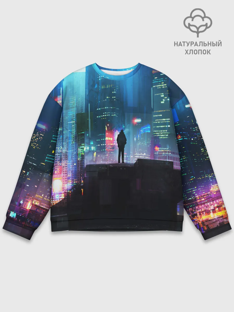 Мужской свитшот базовый / CITY NEON