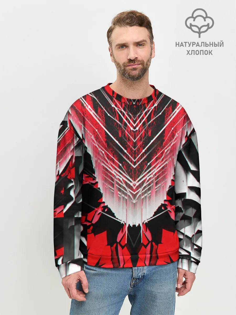 Мужской свитшот базовый / STRIPES GEOMETRY