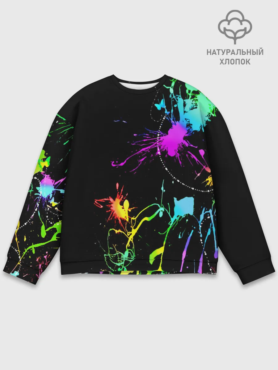 Мужской свитшот базовый / НЕОНОВЫЕ КРАСКИ