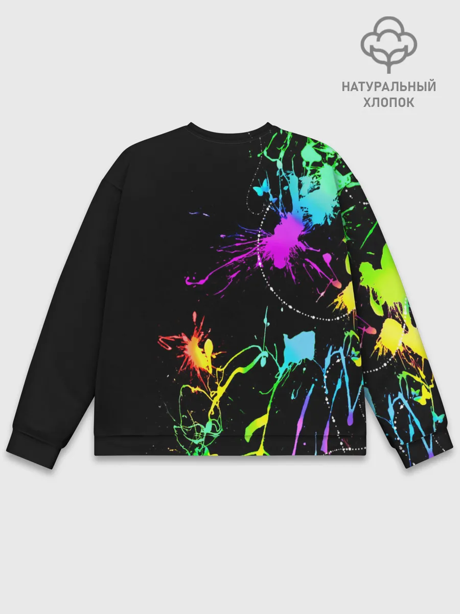 Мужской свитшот базовый / НЕОНОВЫЕ КРАСКИ