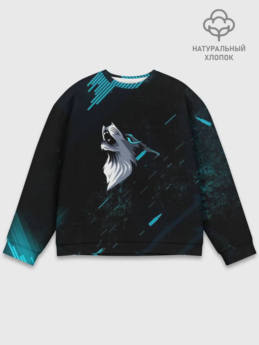 Мужской свитшот базовый / Sky Wolf