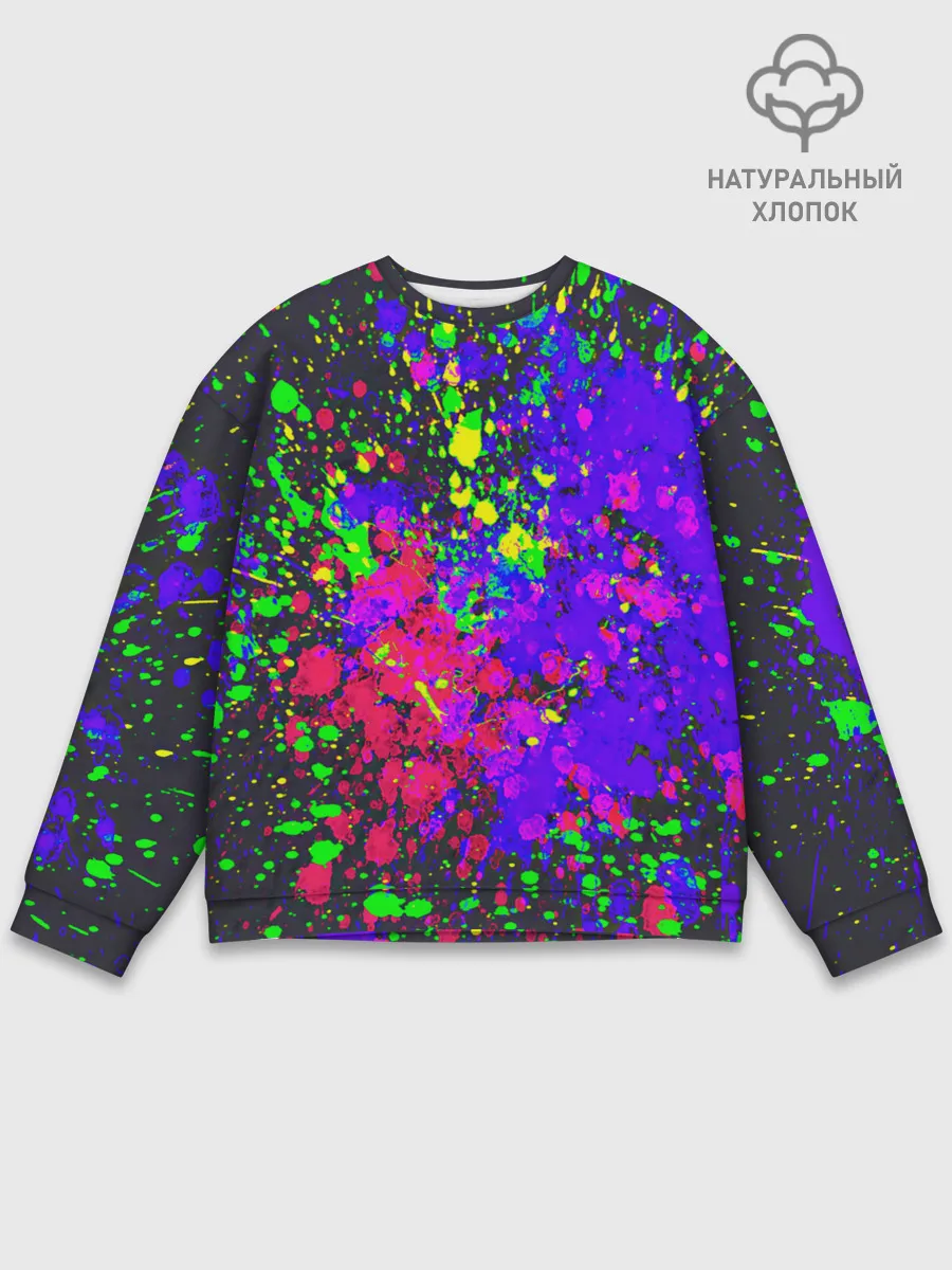 Мужской свитшот базовый / КИСЛОТНЫЕ БРЫЗГИ