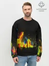 Мужской свитшот базовый / КРАСКИ В НЕОНЕ