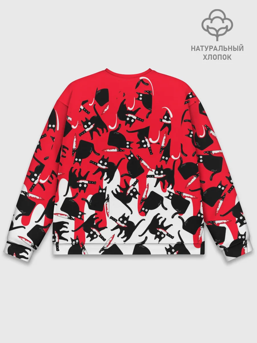 Мужской свитшот базовый / WHAT CAT