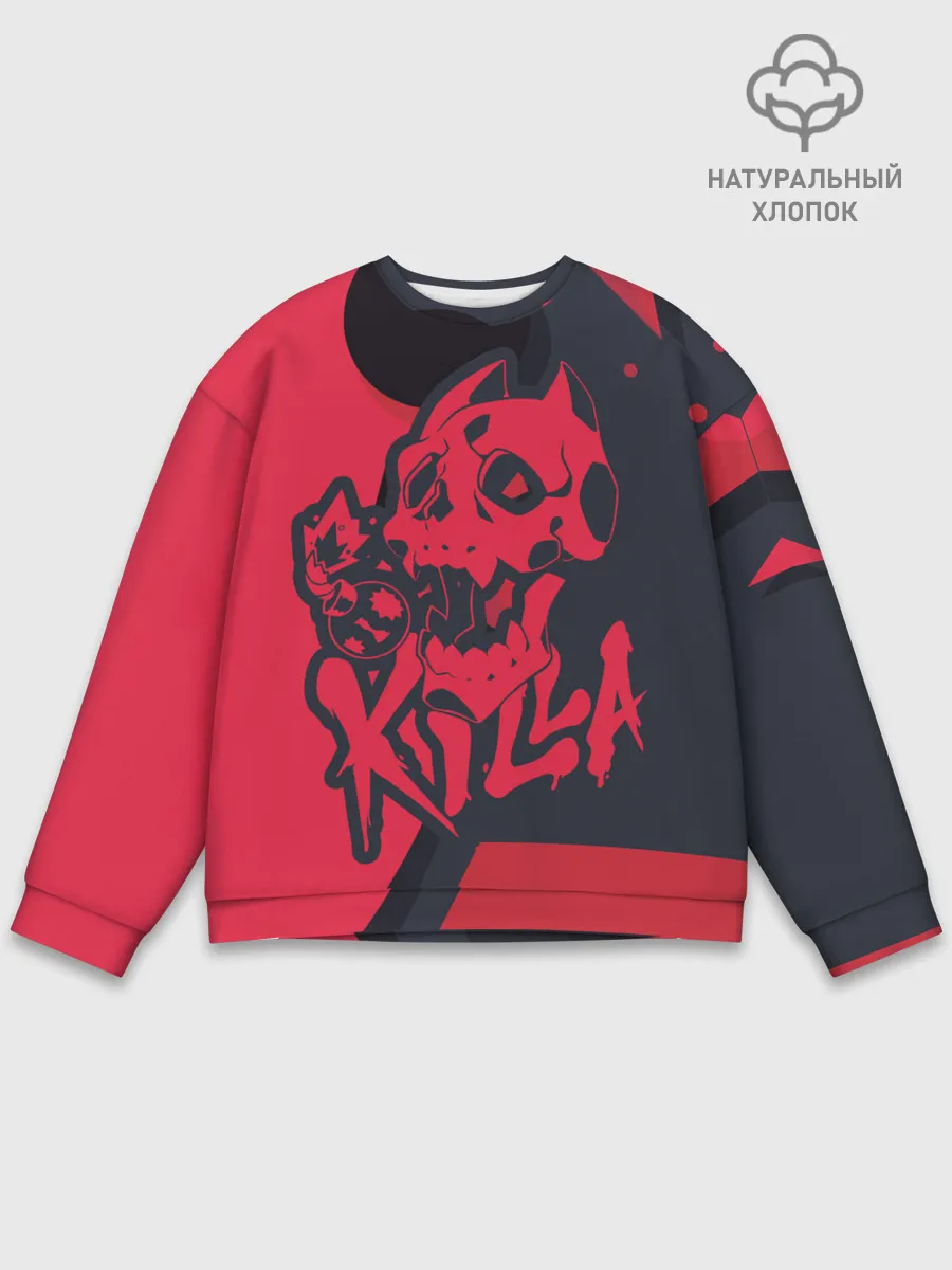 Мужской свитшот базовый / KILLA красная