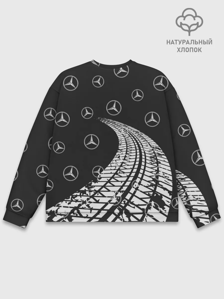 Мужской свитшот базовый / MERCEDES / МЕРСЕДЕС