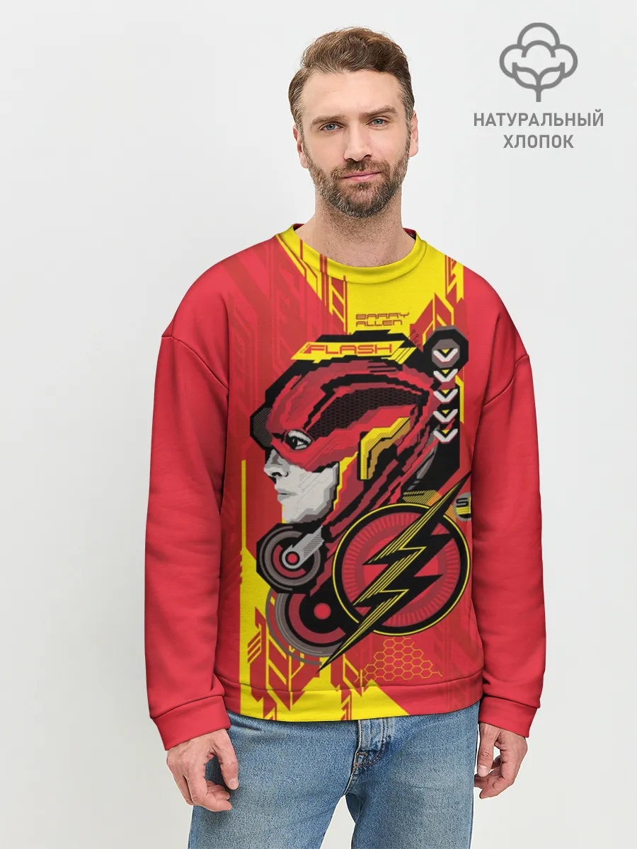 Мужской свитшот базовый / The Flash