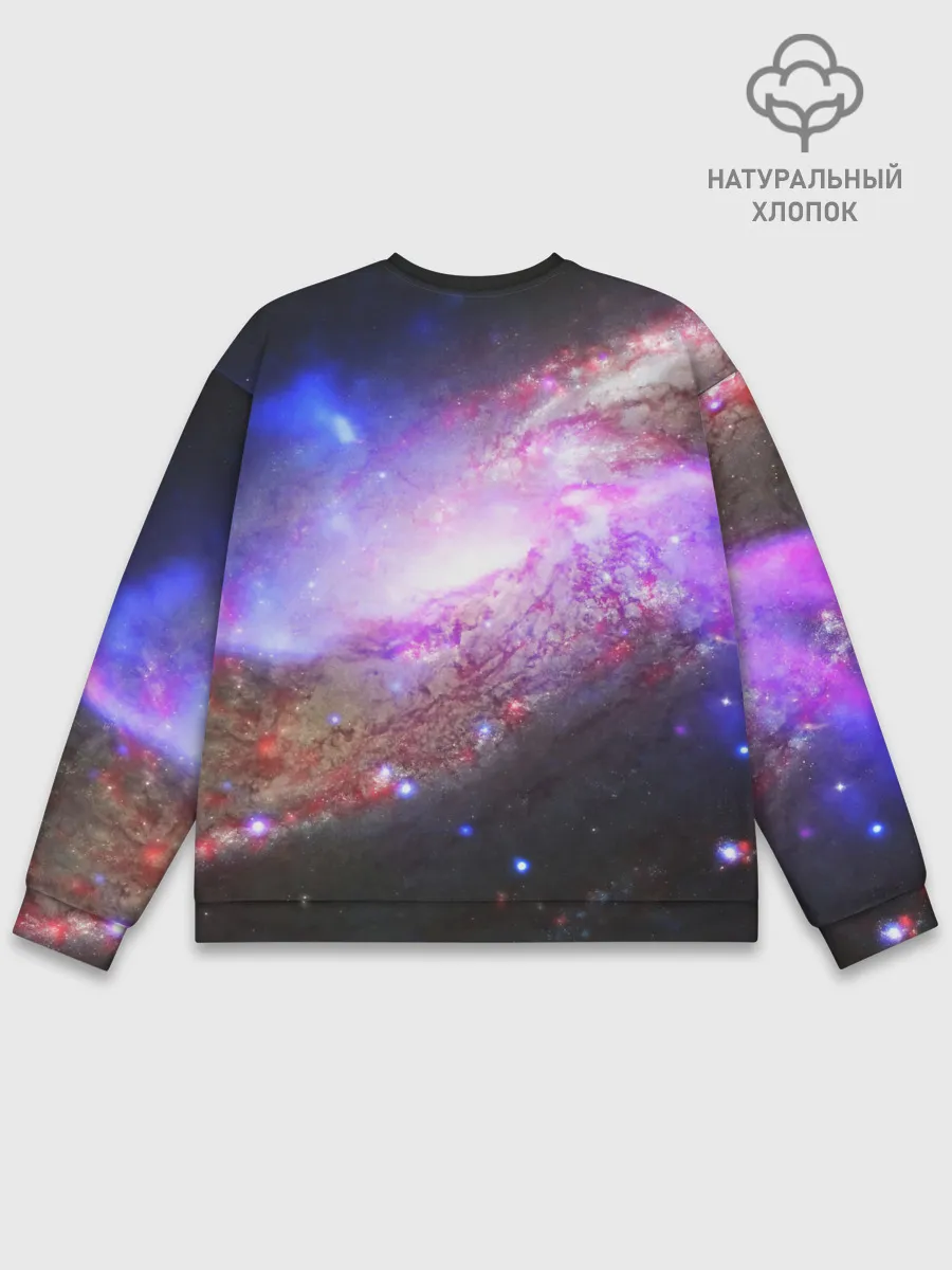 Мужской свитшот базовый / Космическая спираль
