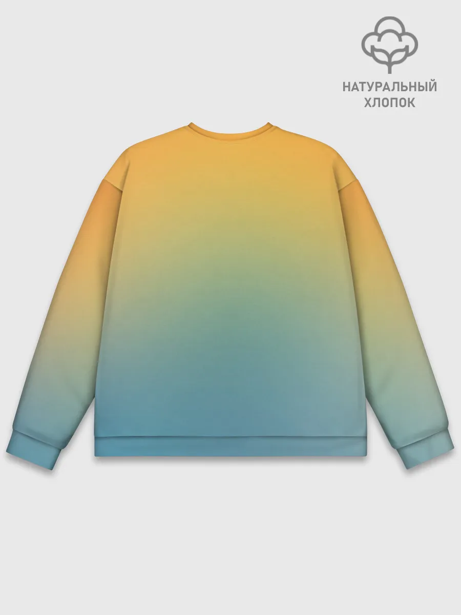 Мужской свитшот базовый / Мягкий летний градиент
