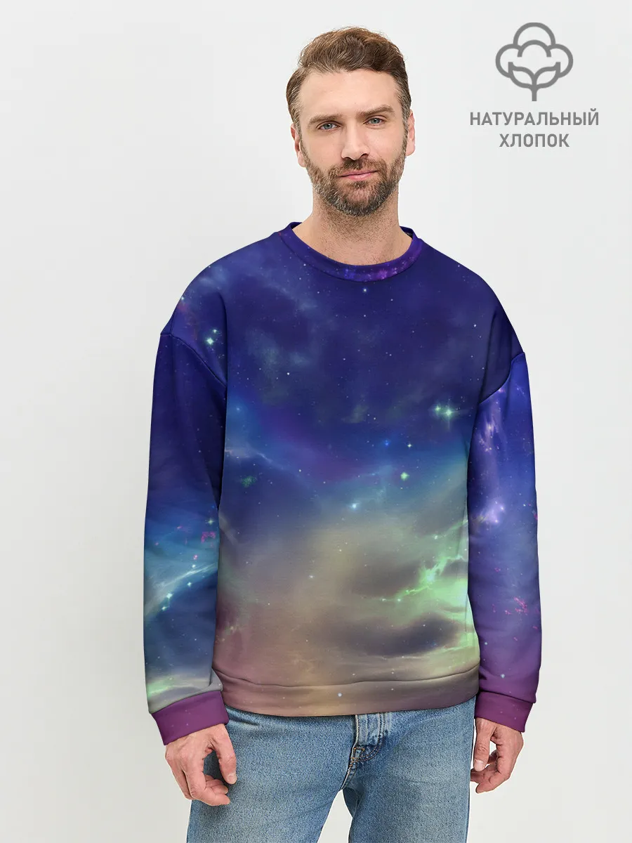 Мужской свитшот базовый / Космическое сияние