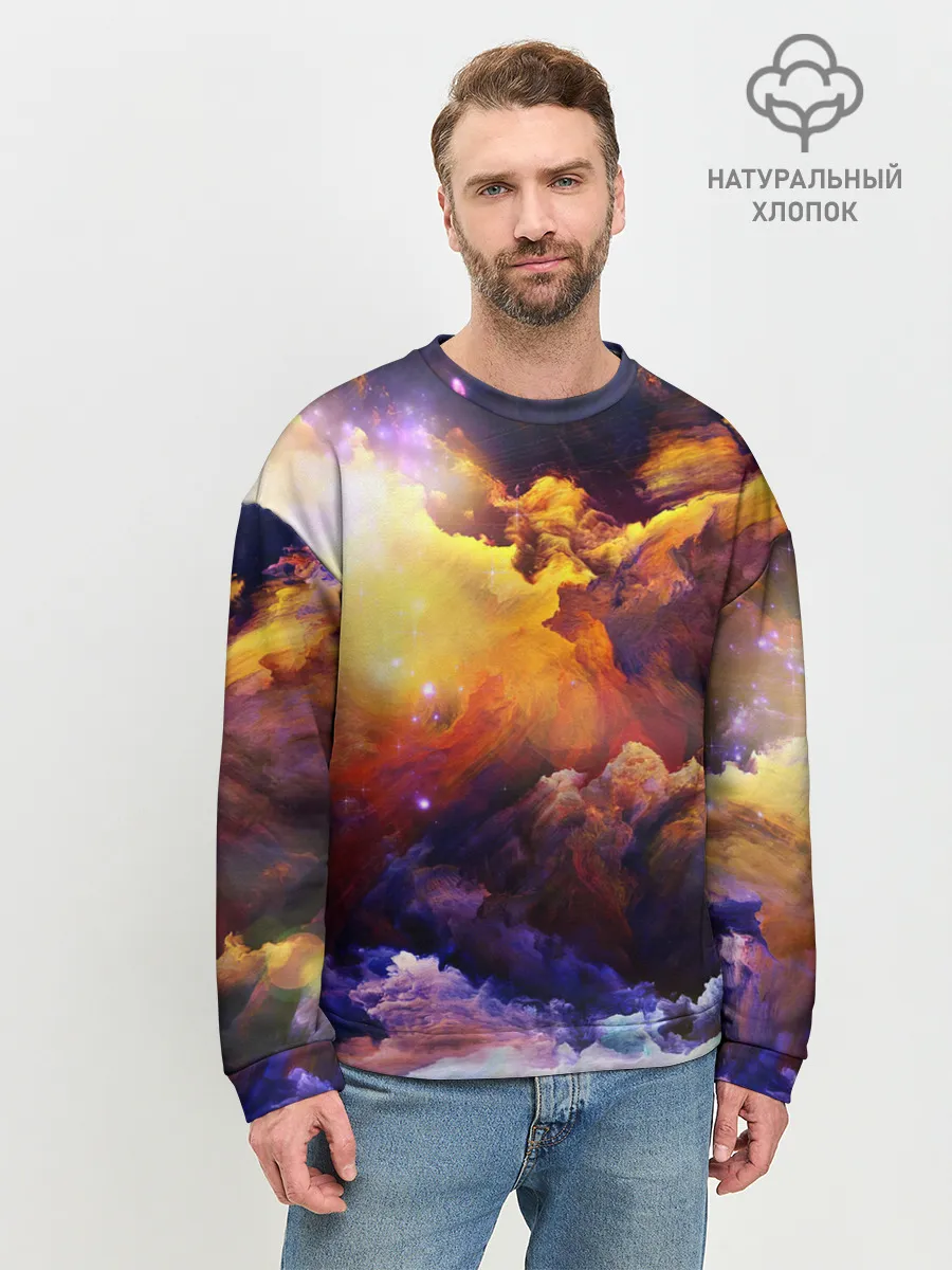 Мужской свитшот базовый / Яркий свет