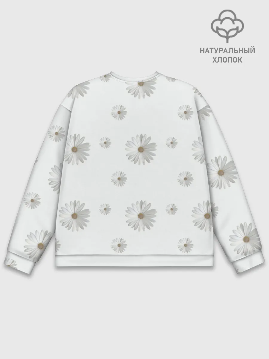 Мужской свитшот базовый / Ромашки