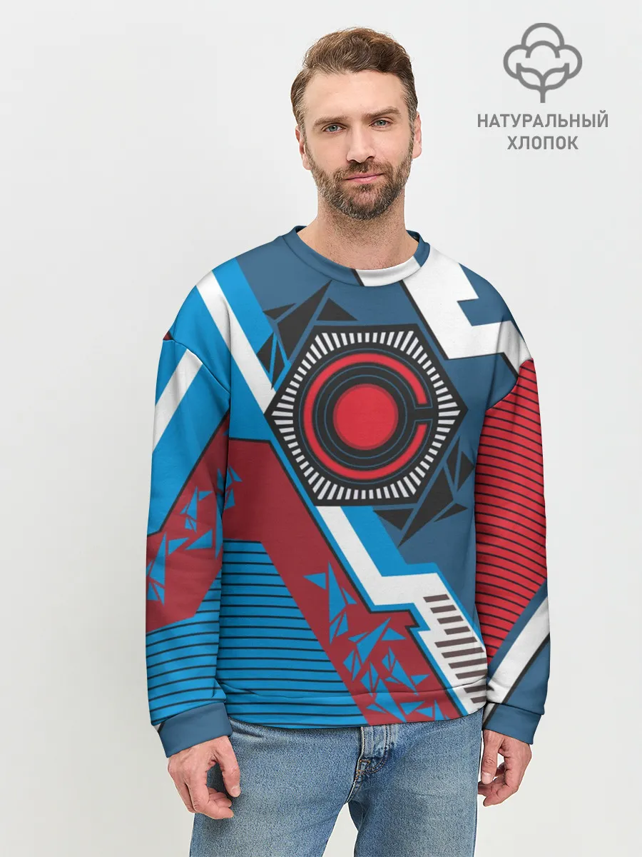 Мужской свитшот базовый / Cyborg logo
