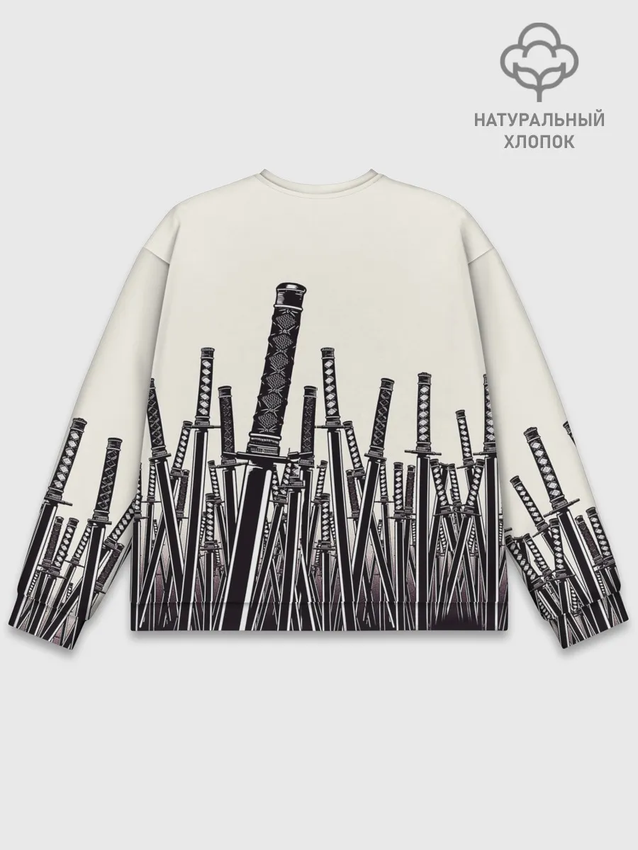 Мужской свитшот базовый / Призрак Цусимы