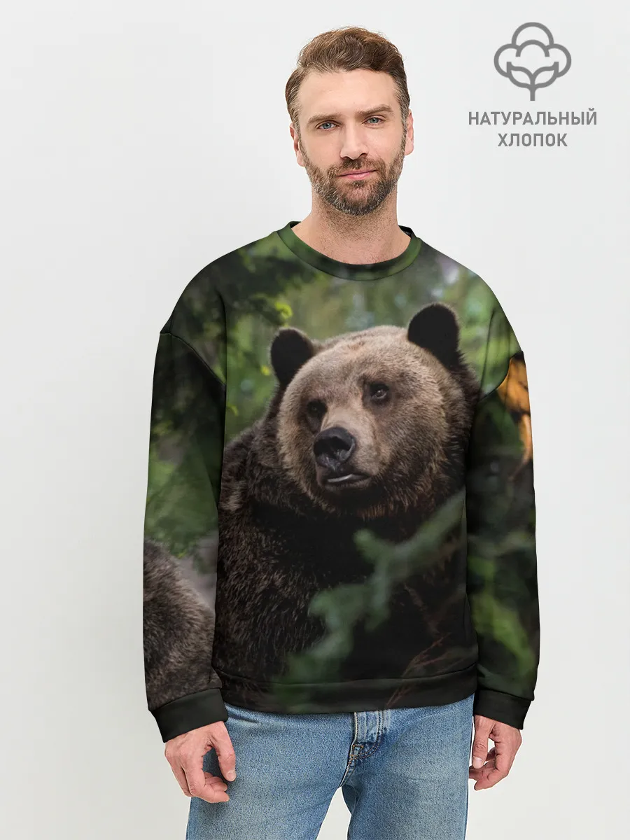 Мужской свитшот базовый / Медведь
