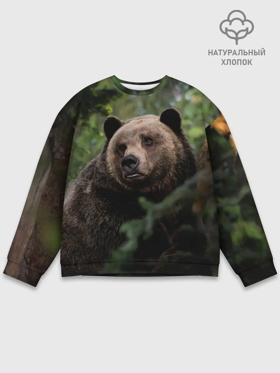 Мужской свитшот базовый / Медведь