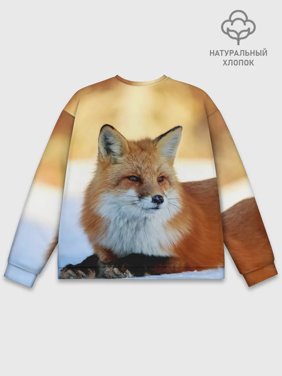 Мужской свитшот базовый / Лиса