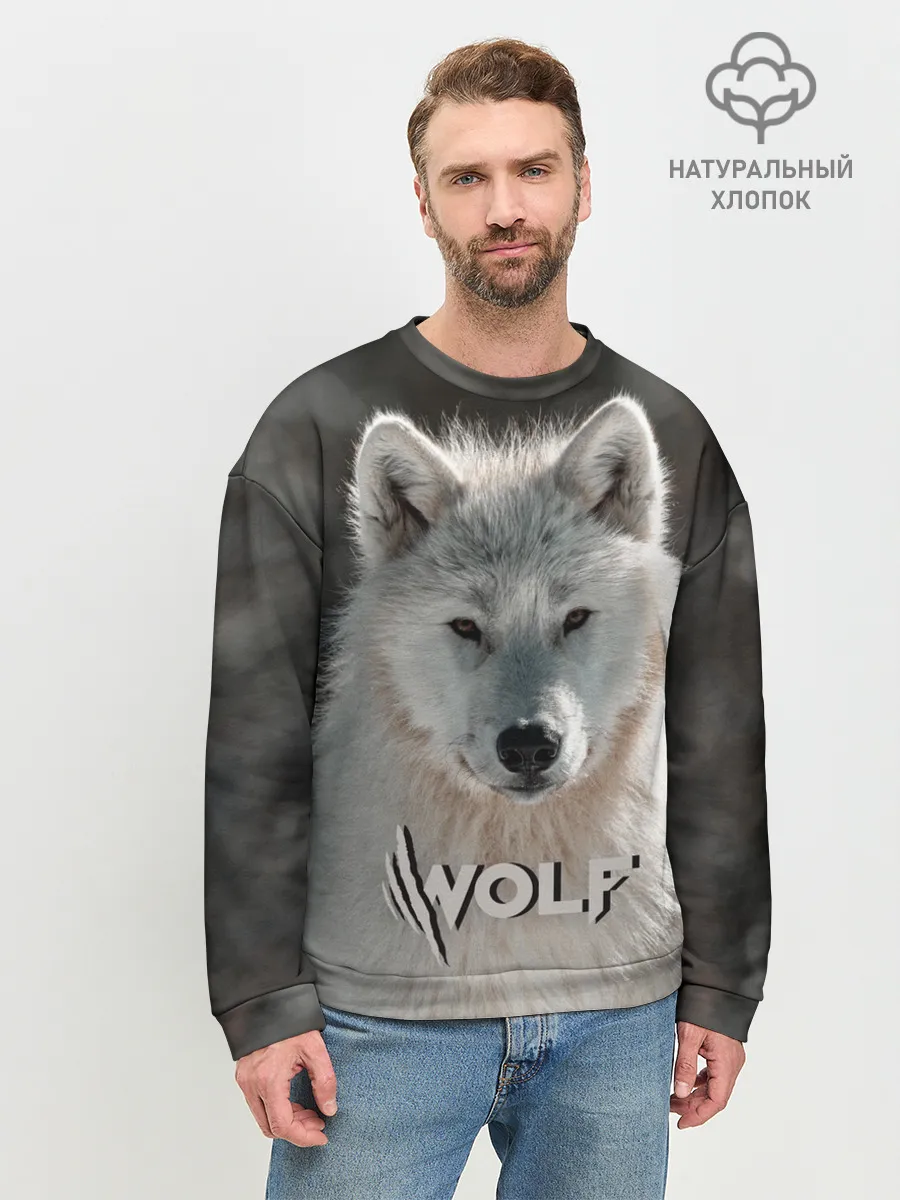 Мужской свитшот базовый / Волк