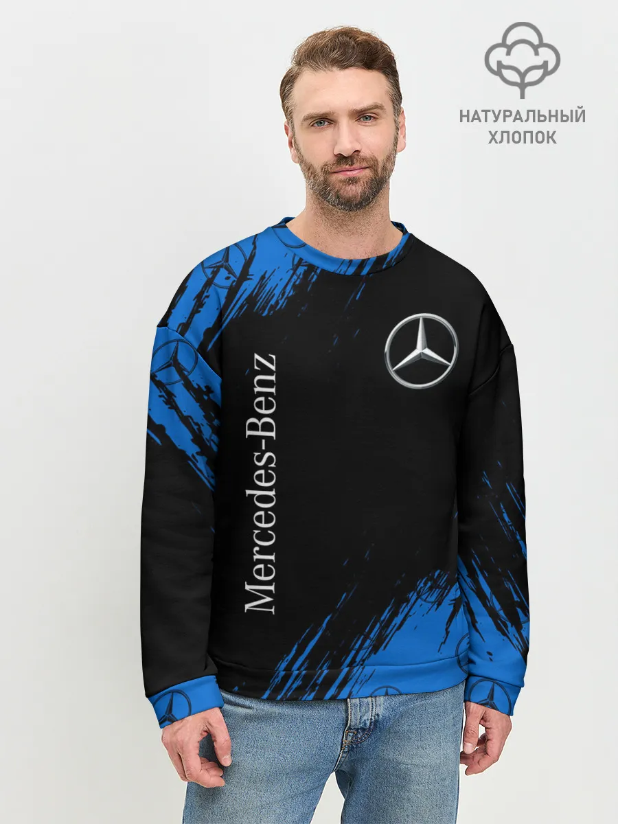 Мужской свитшот базовый / MERCEDES / МЕРСЕДЕС