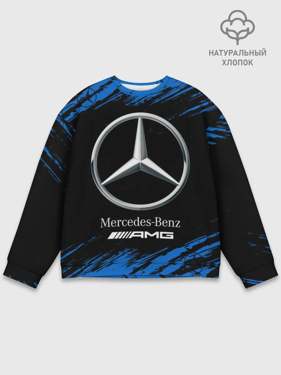 Мужской свитшот базовый / MERCEDES / МЕРСЕДЕС