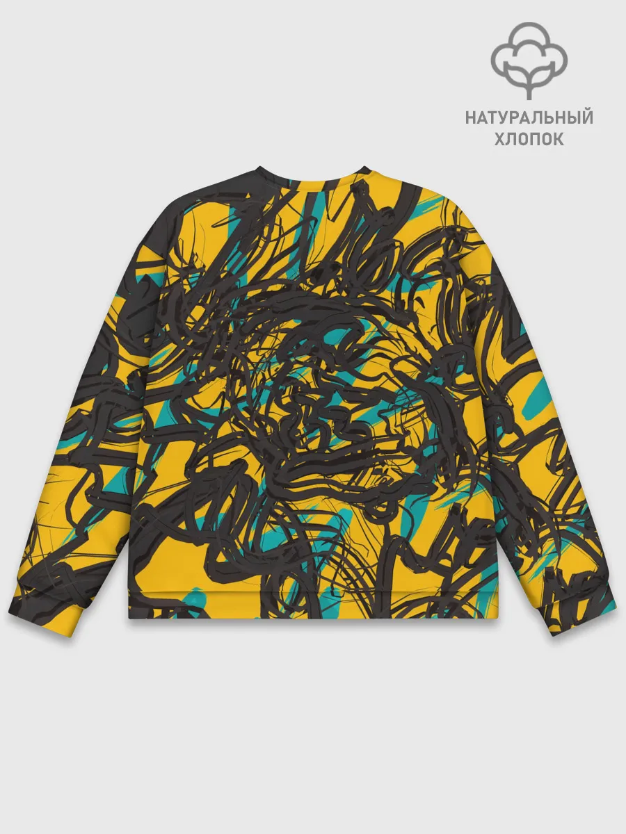 Мужской свитшот базовый / Черные линии