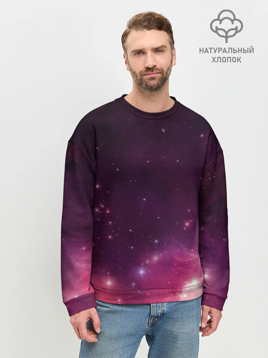 Мужской свитшот базовый / Космическая вспышка