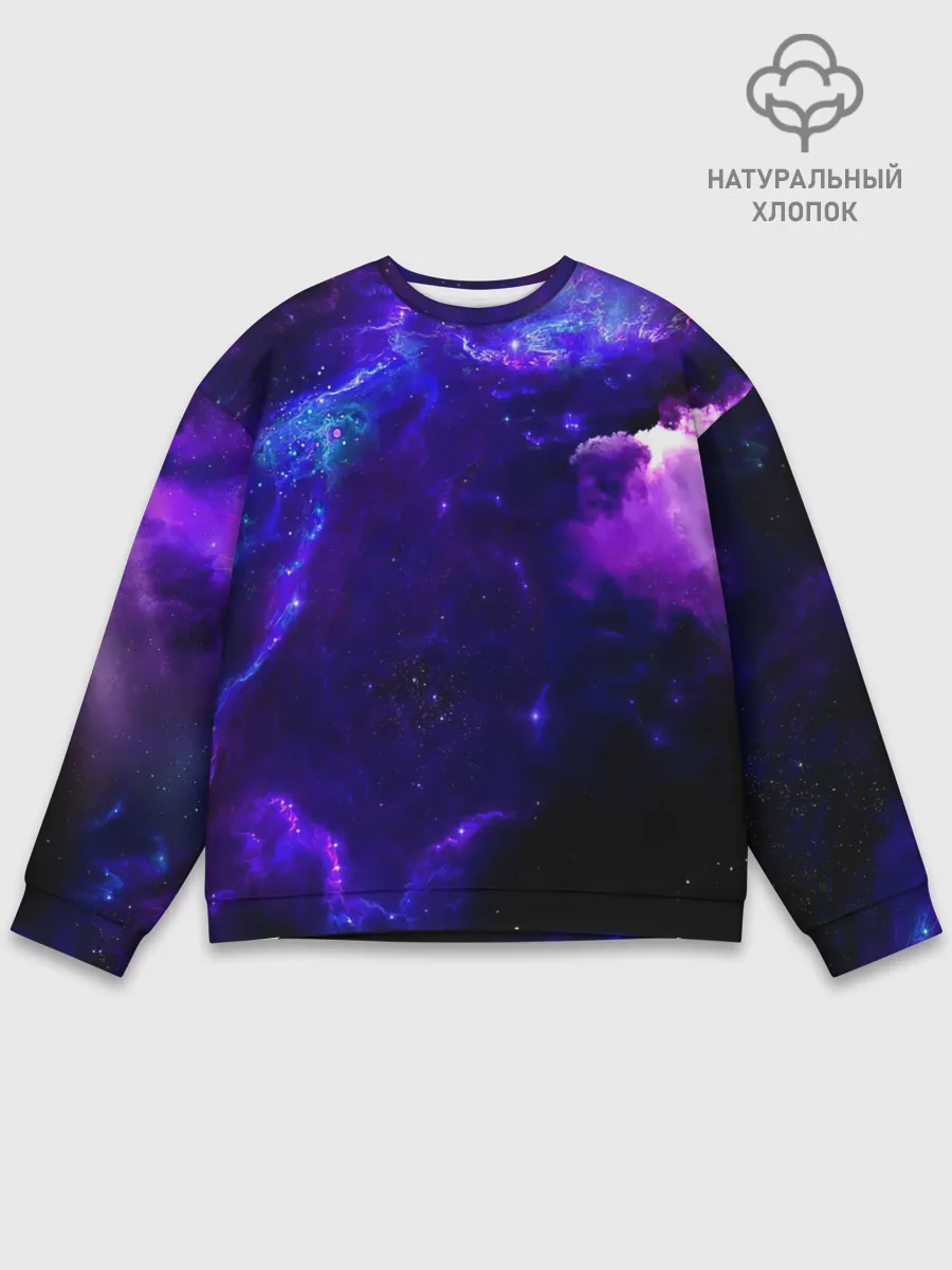 Мужской свитшот базовый / Космическое небо