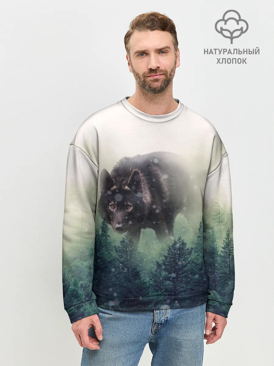 Мужской свитшот базовый / Волк