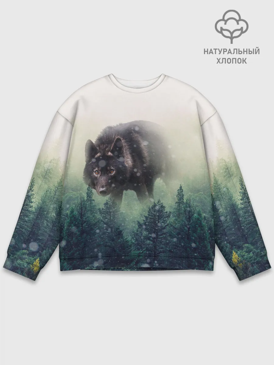 Мужской свитшот базовый / Волк