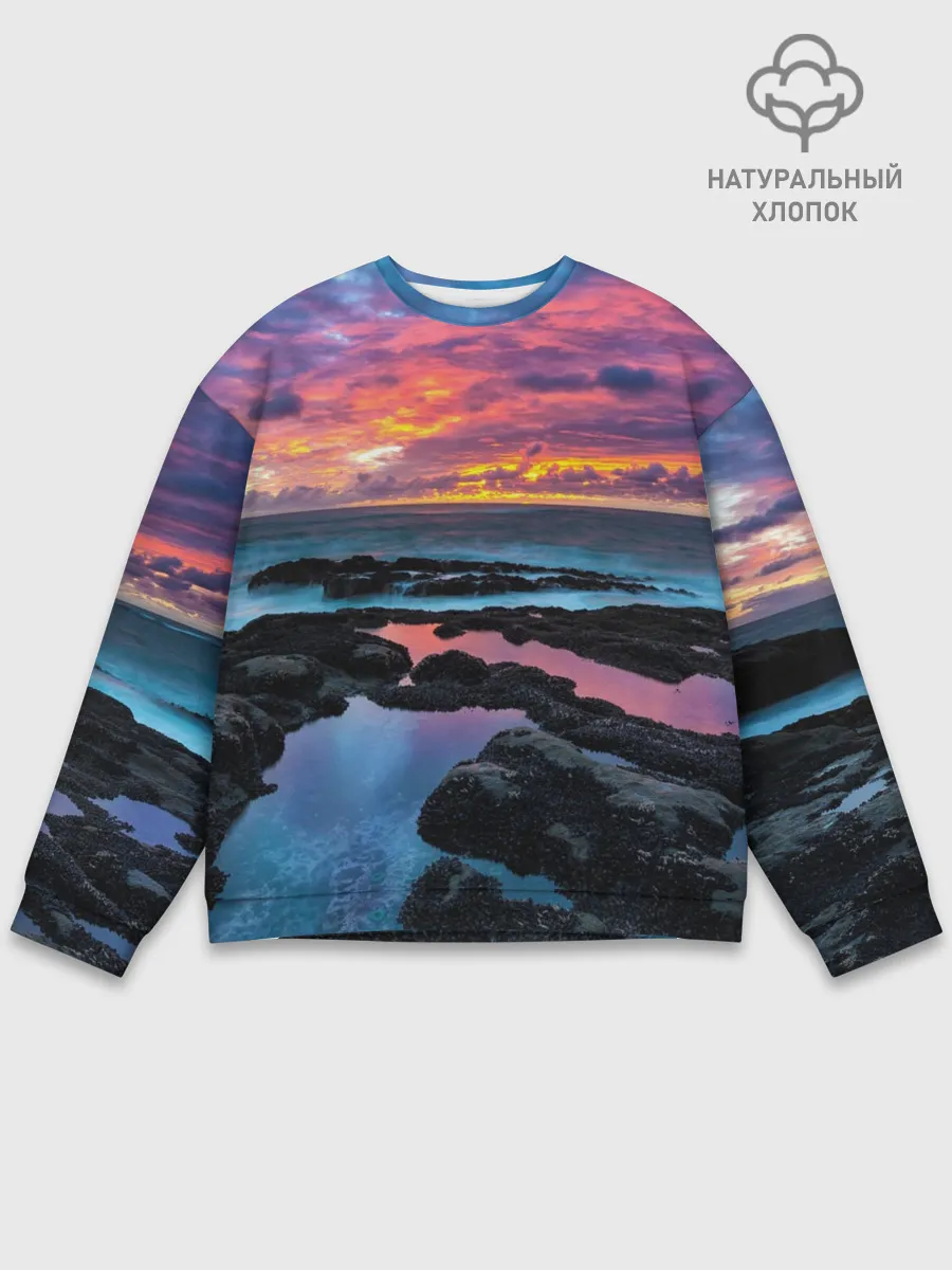Мужской свитшот базовый / Закат