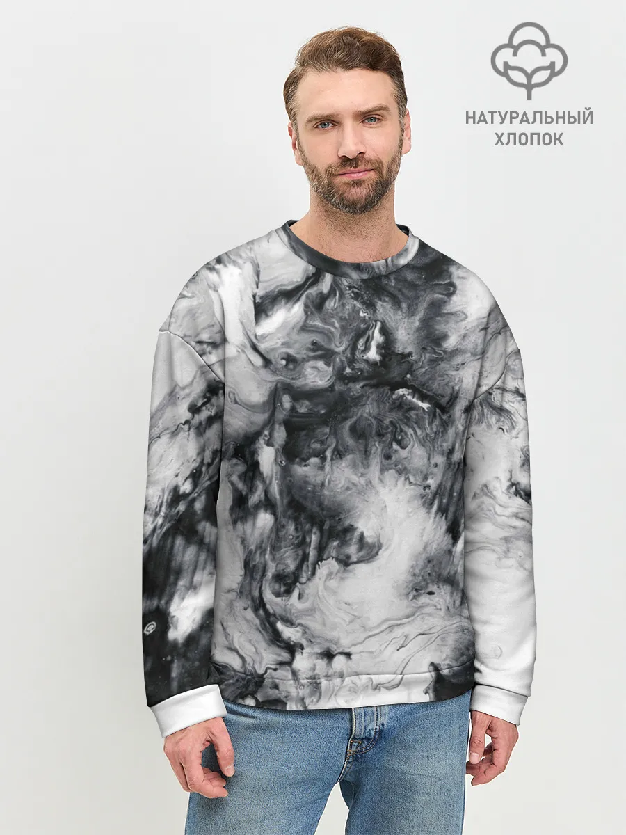 Мужской свитшот базовый / МРАМОР