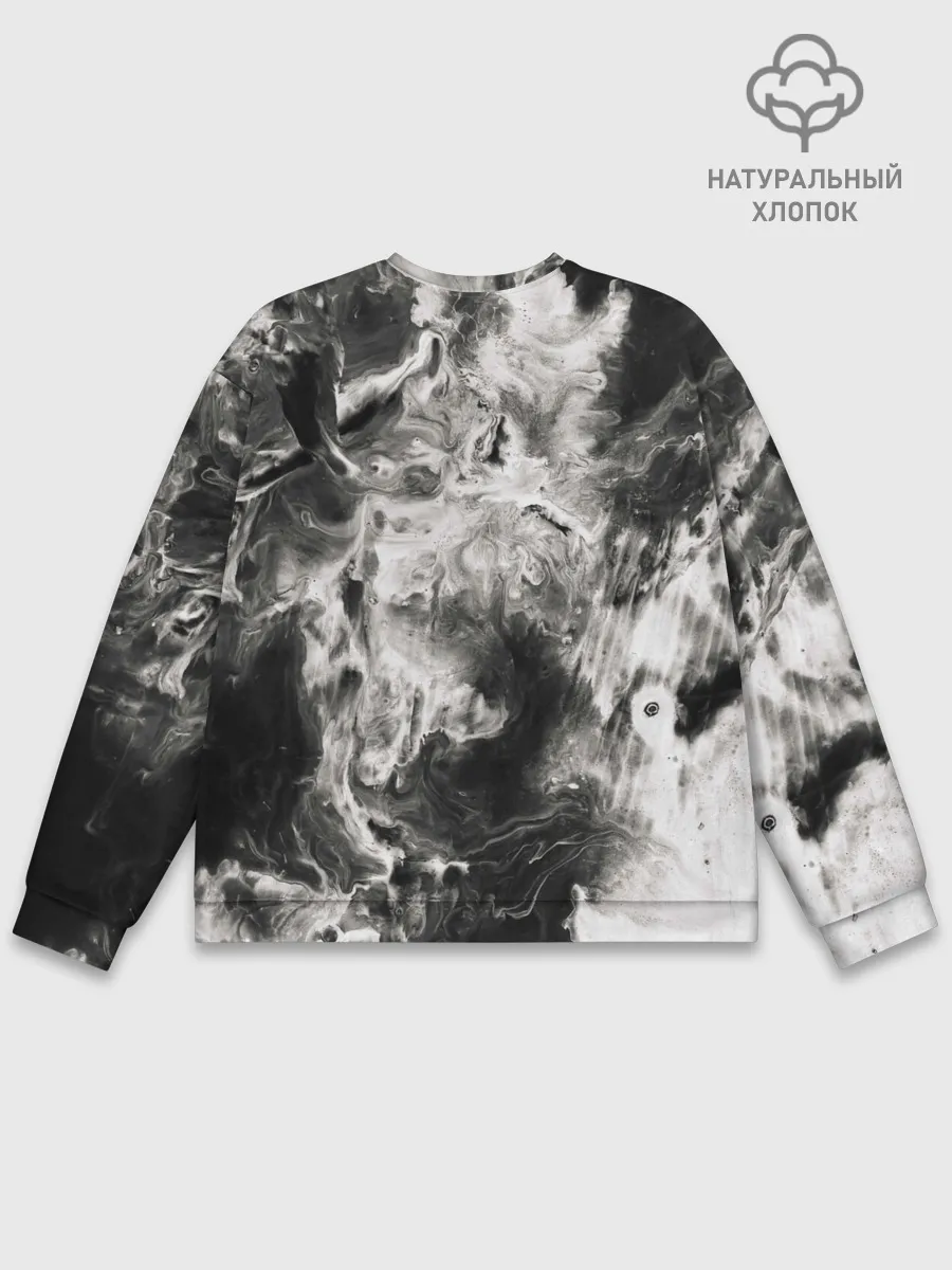 Мужской свитшот базовый / Мрамор