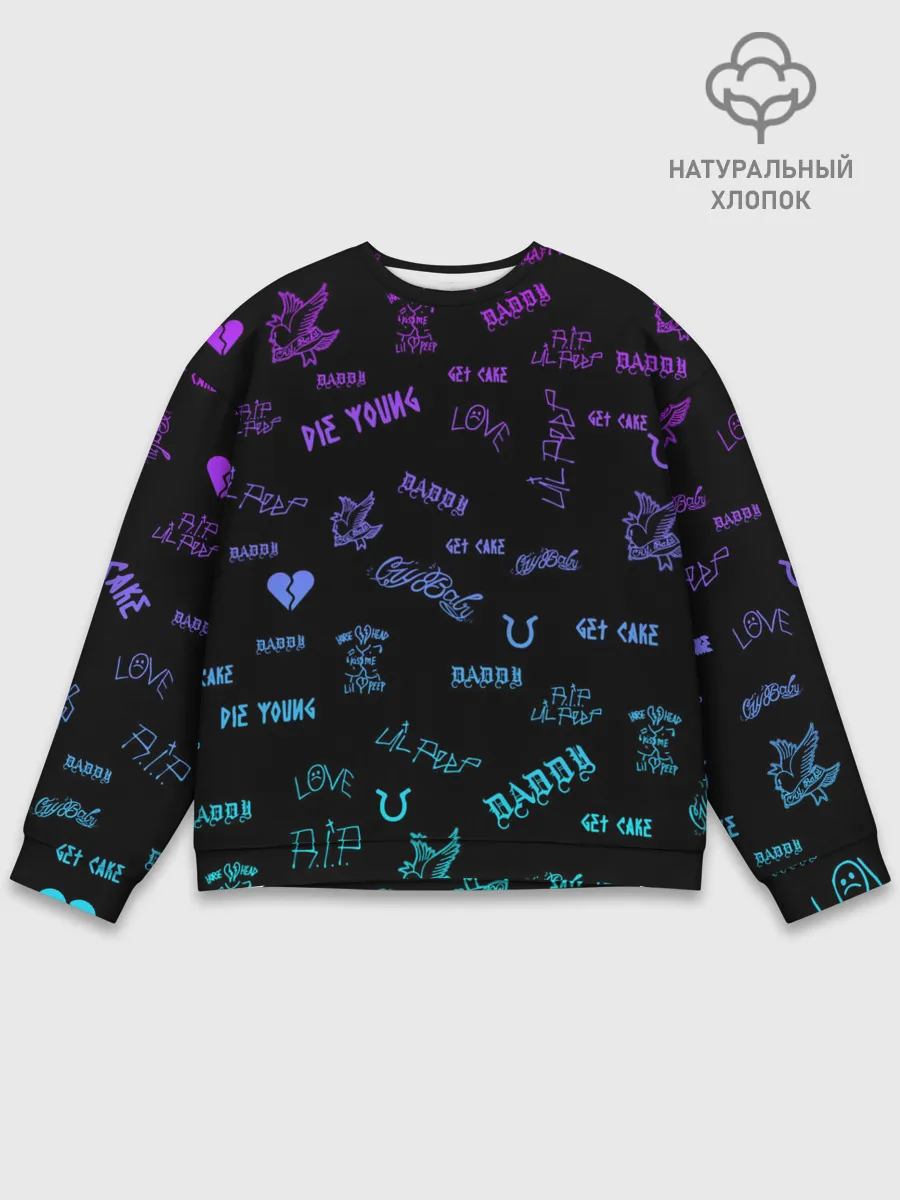 Мужской свитшот базовый / Lil Peep