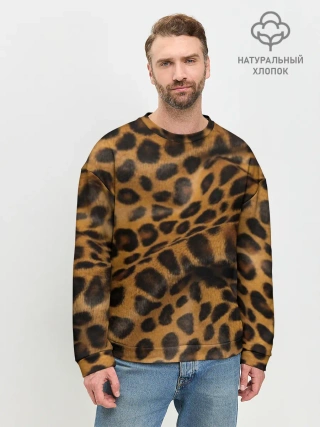 Мужской свитшот базовый / Леопард