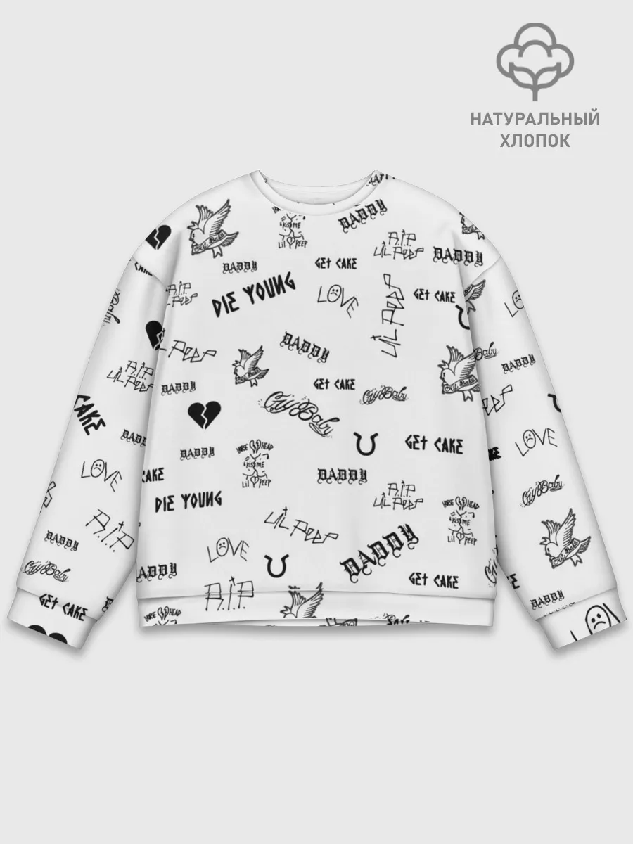 Мужской свитшот базовый / Lil Peep