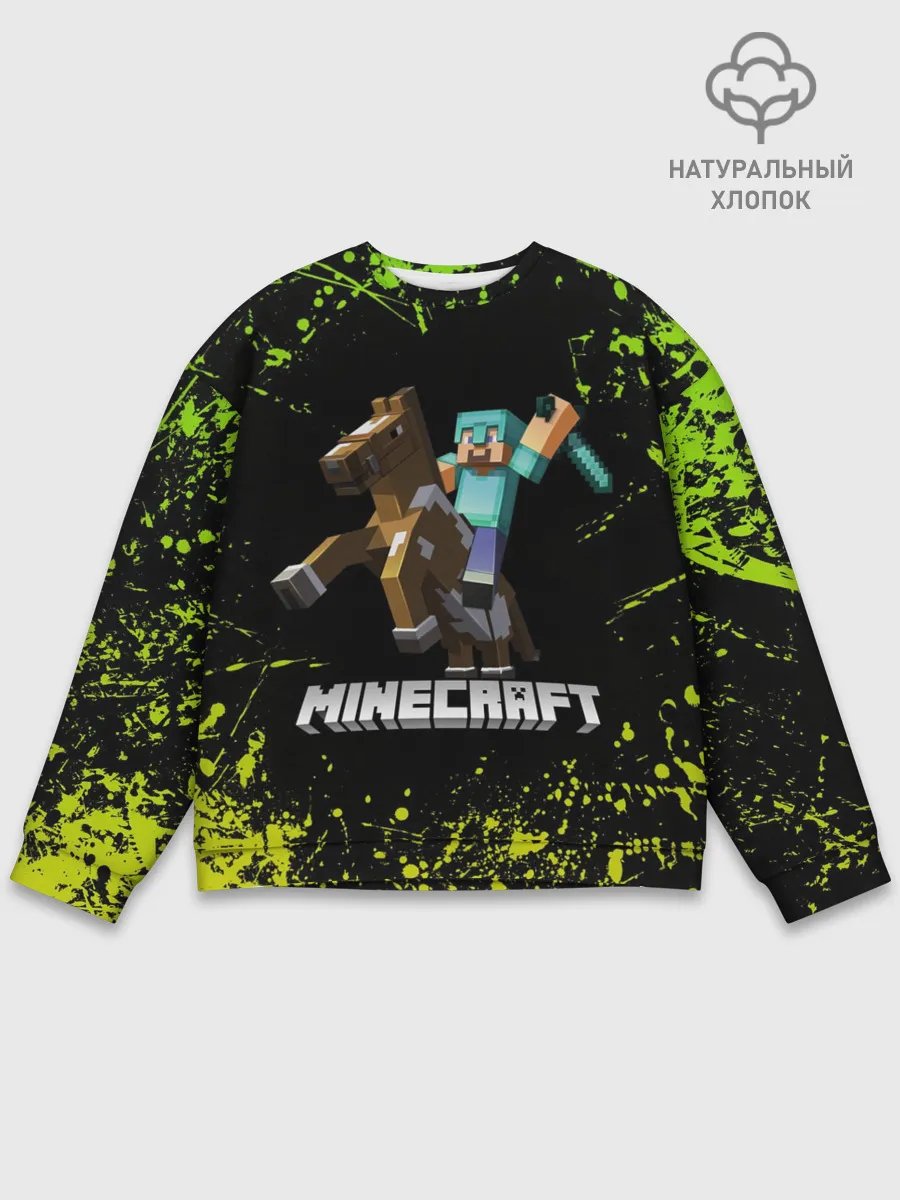 Мужской свитшот базовый / Minecraft / Майнкрафт