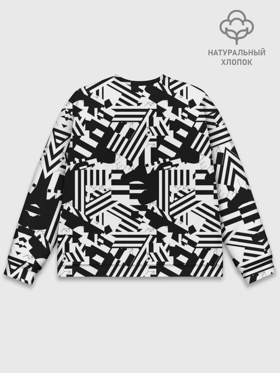 Мужской свитшот базовый / Хаотичные линии