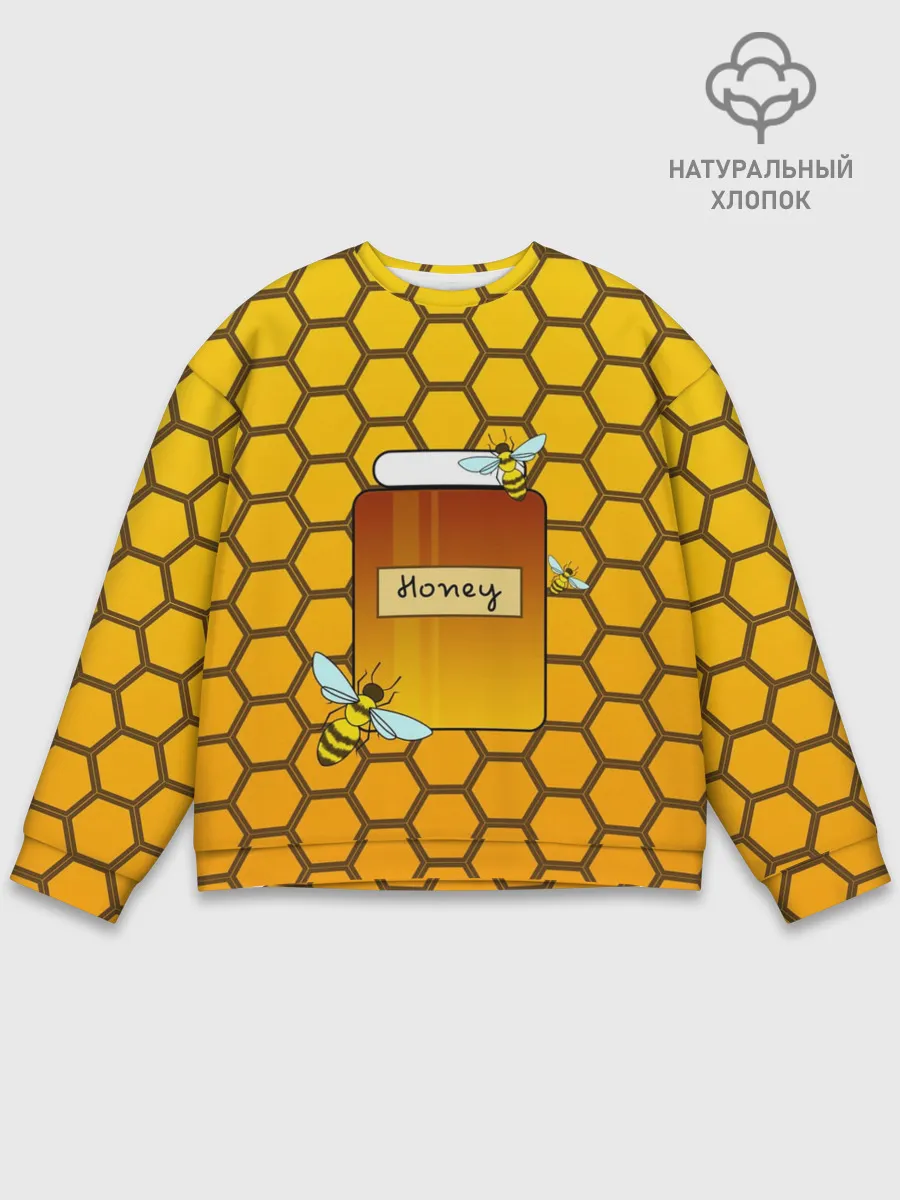 Мужской свитшот базовый / Сладкий мёд