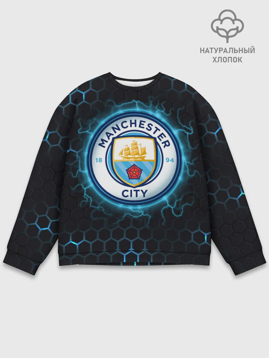 Мужской свитшот базовый / Манчестер Сити